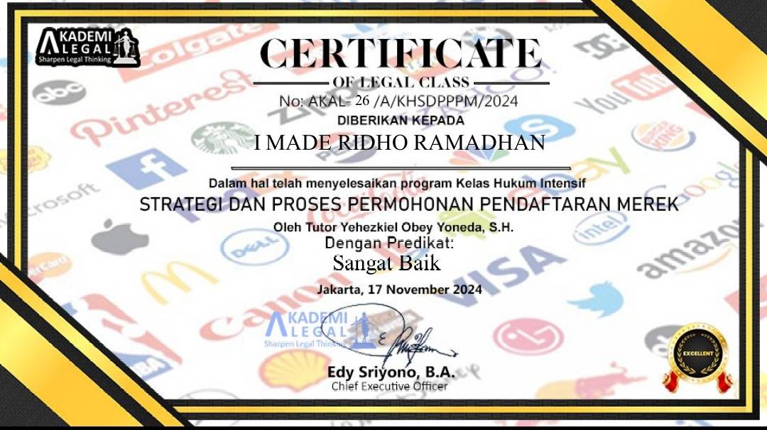 Sertifikat Keanggotaan Organisasi